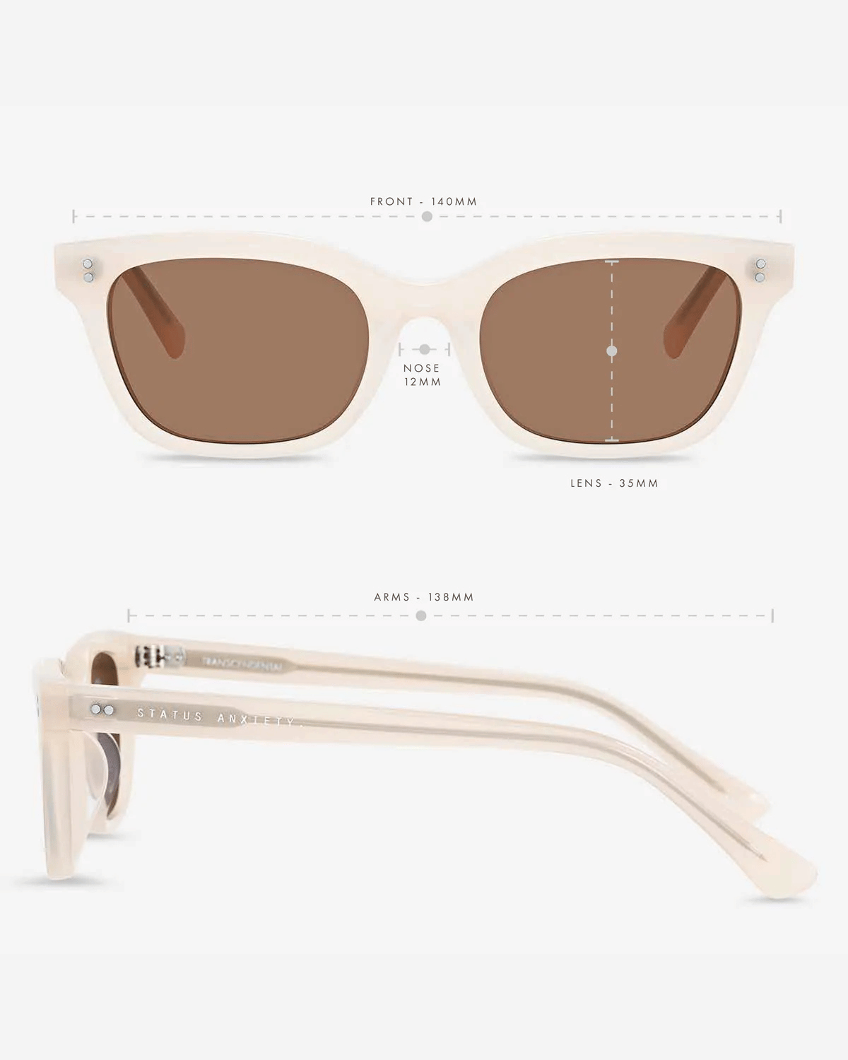 Status Anxiety Transcendental Sunglasses in Nude