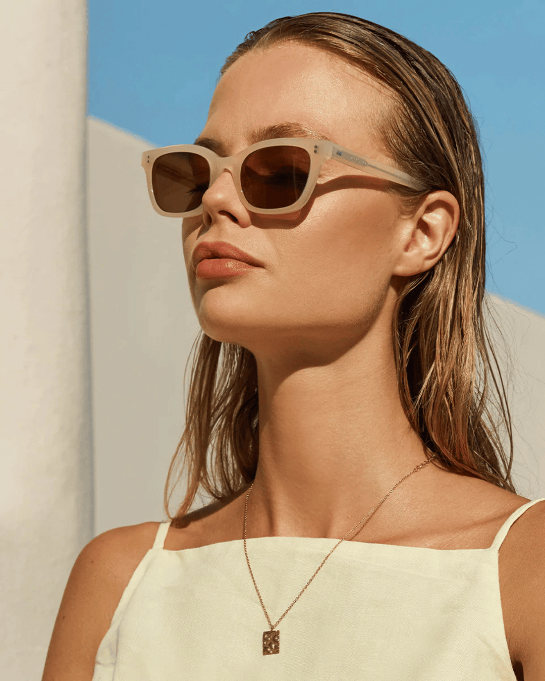 Status Anxiety Transcendental Sunglasses in Nude