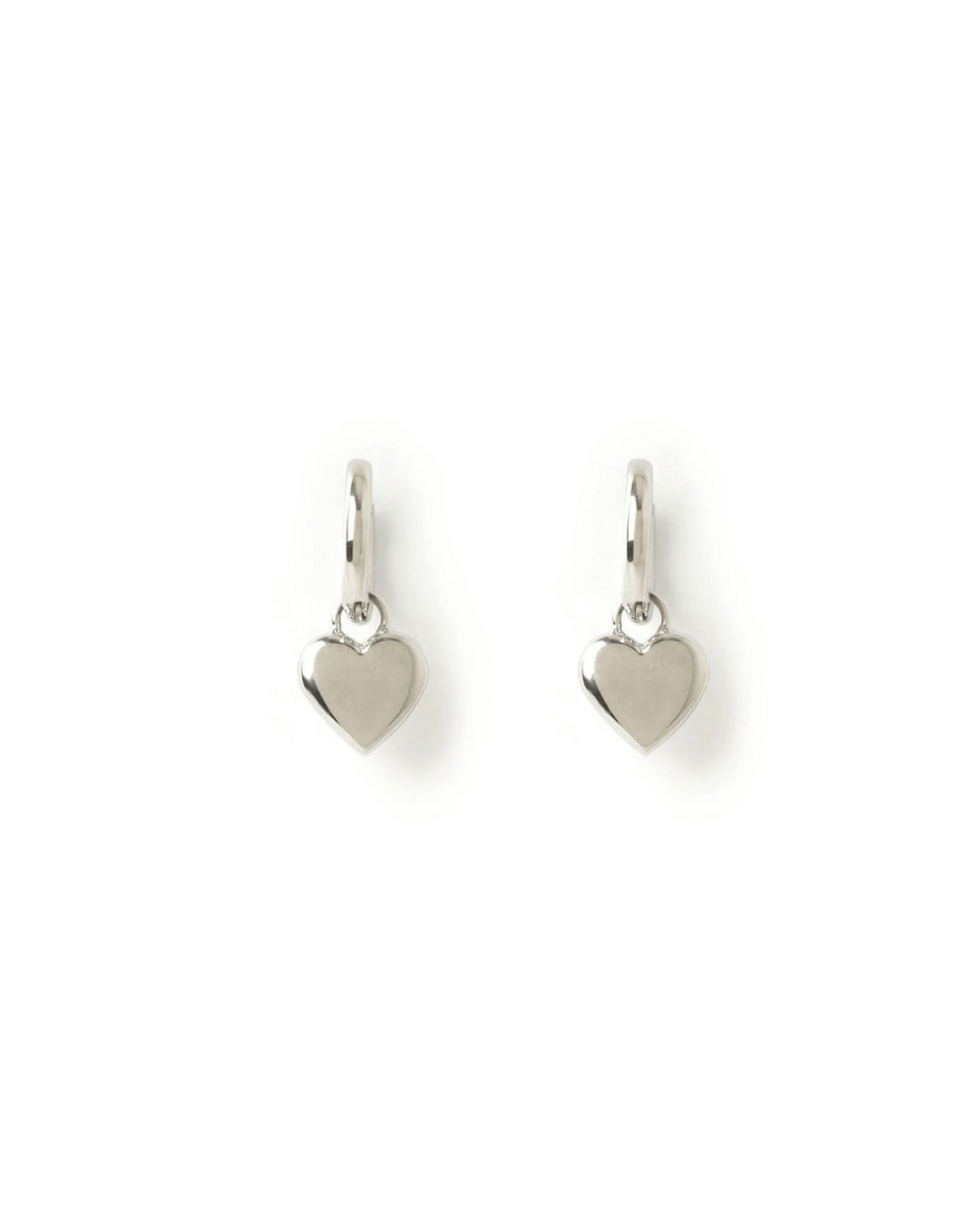 Treasure Heart Silver Earrings by Arms of Eve