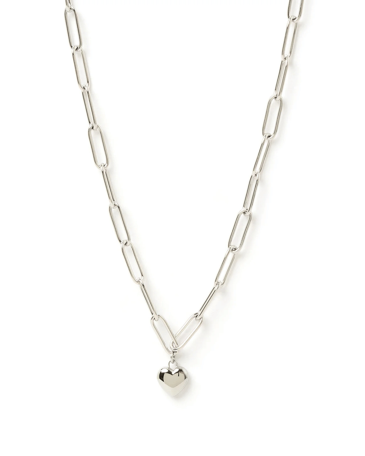 Treasure Heart Silver Necklace by Arms of Eve