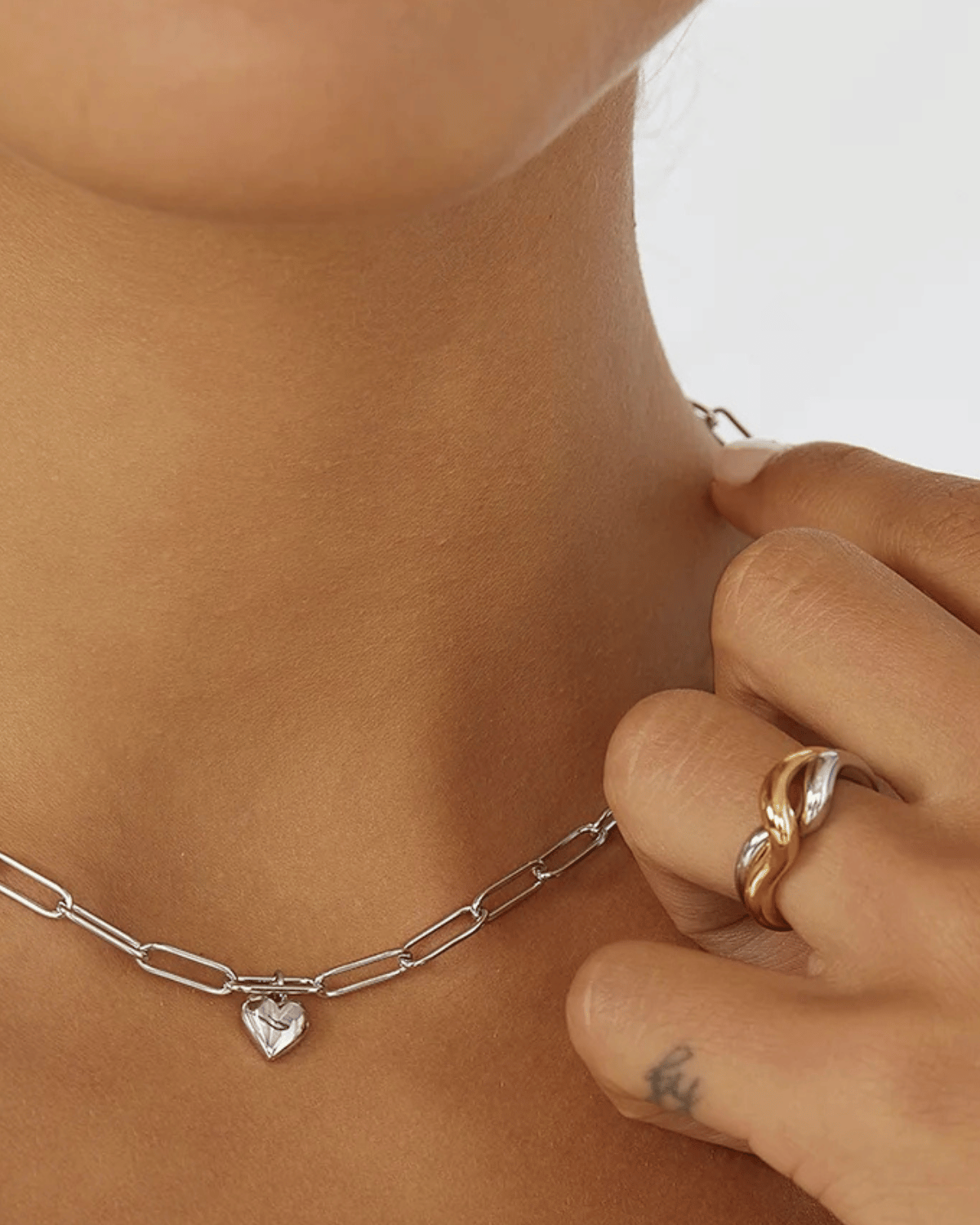 Treasure Heart Silver Necklace by Arms of Eve