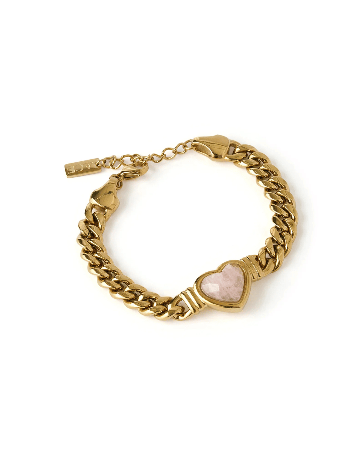 Valentine Bracelet - Rose Quartz / Gold Arms of Eve