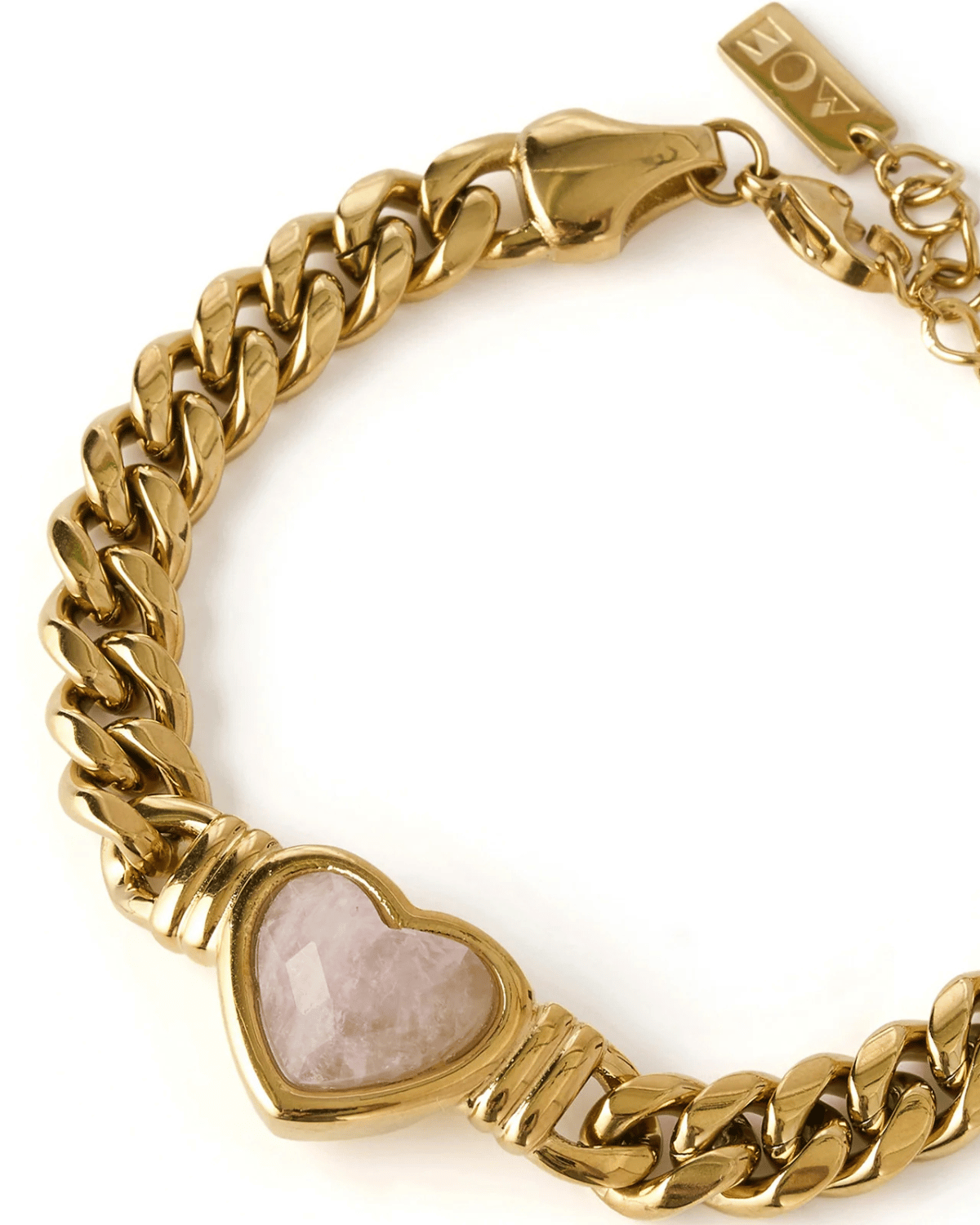 Valentine Bracelet - Rose Quartz / Gold Arms of Eve