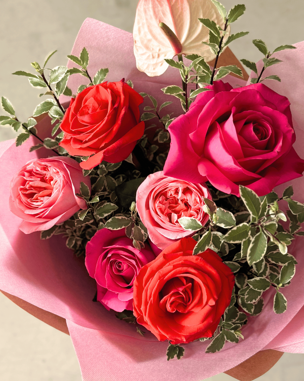 Valentines Day Flowers - 1/2 Dozen Roses