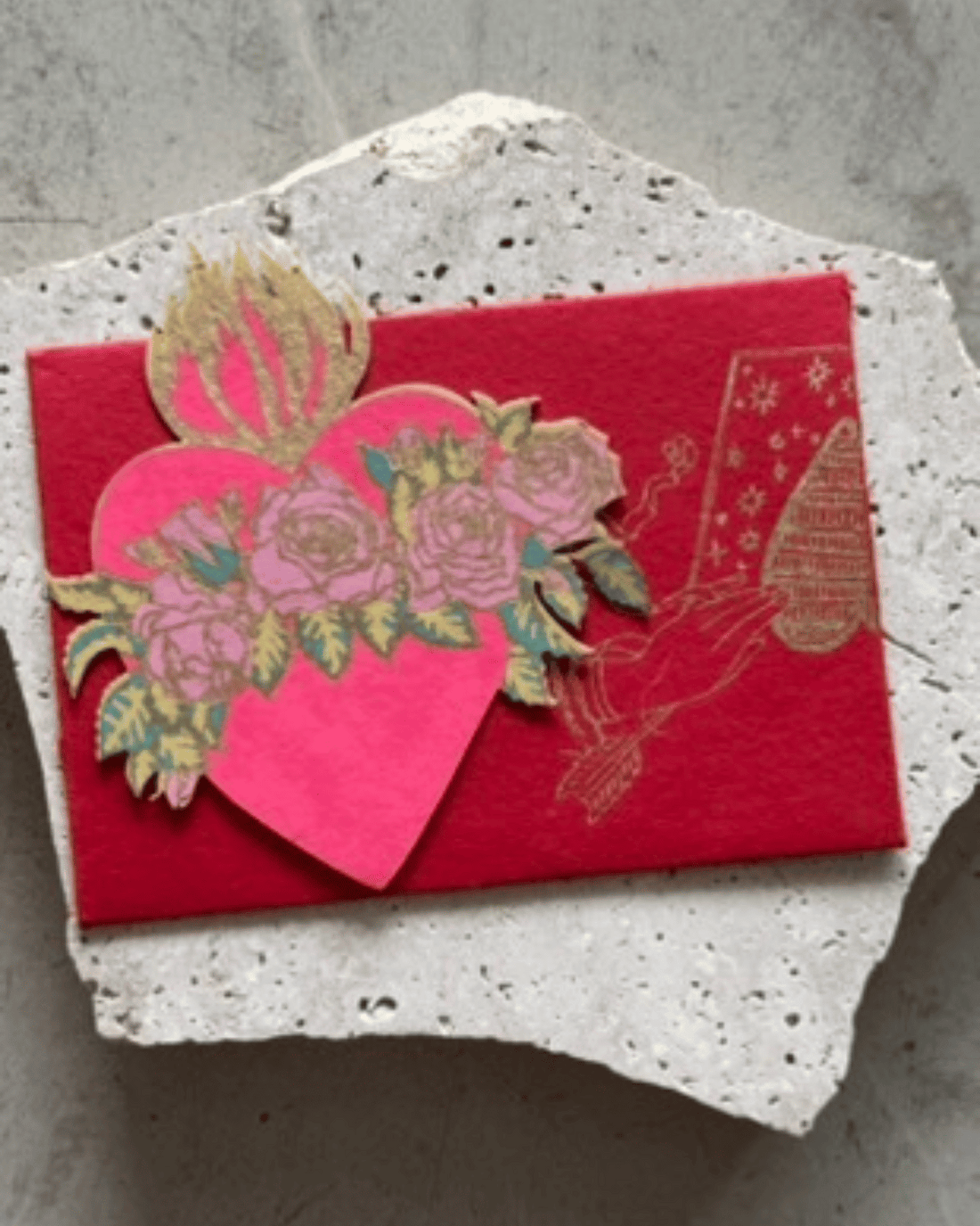 Valentines Day - Love Heart Notelet Card