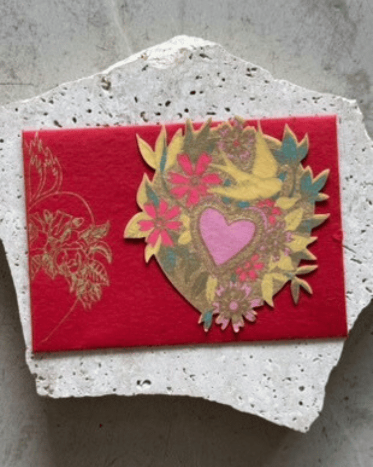 Valentines Day - Love Heart Notelet Card