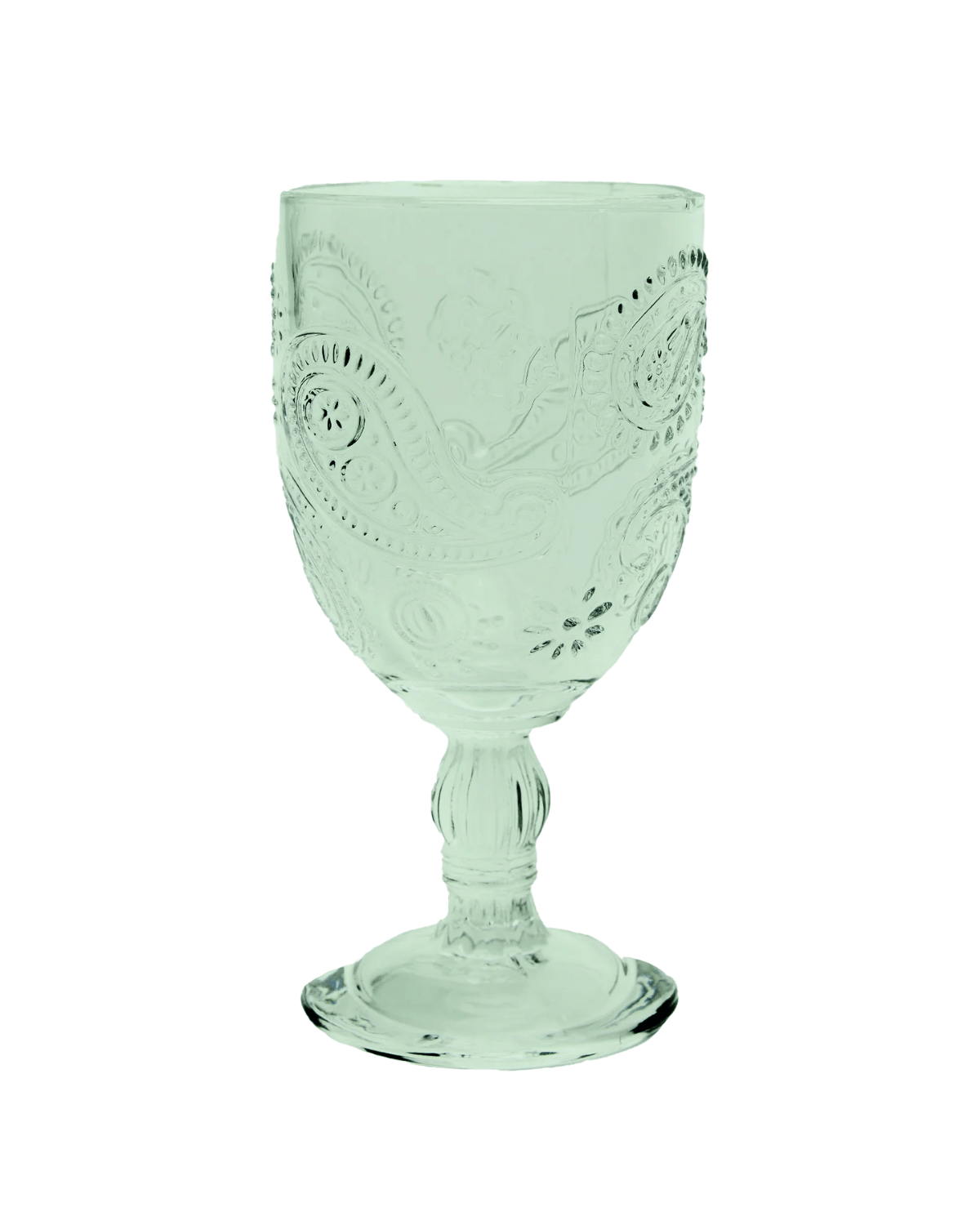 Wandering Folk Goblet Glass - Peppermint 