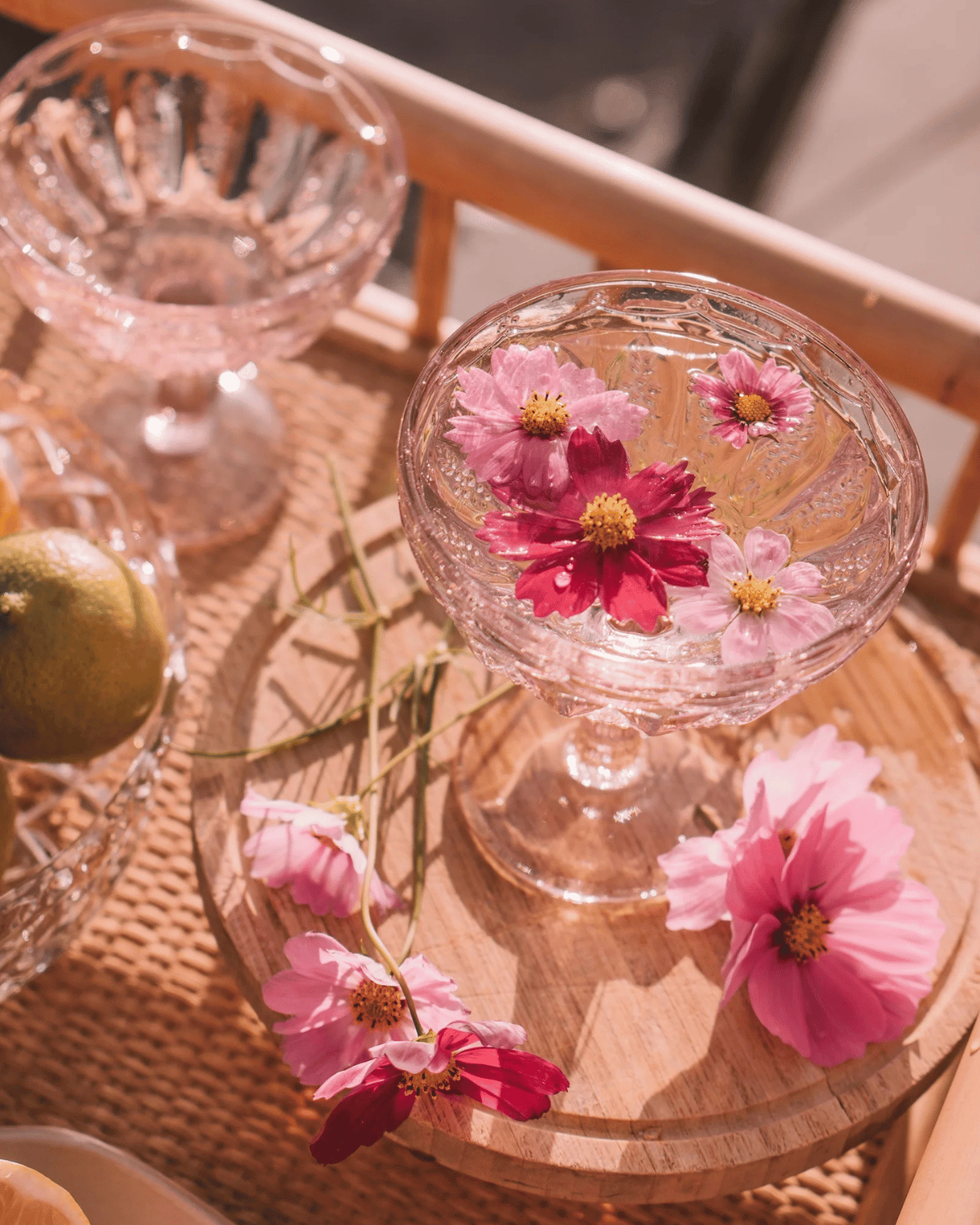 margarita glass primrose set of 2