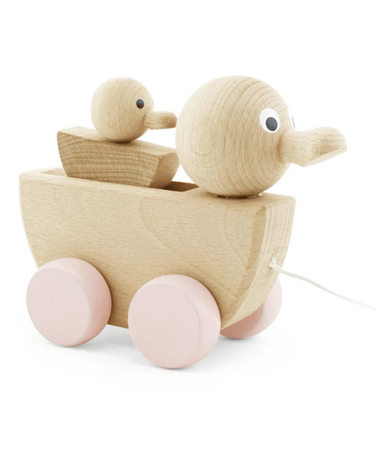 Miva Vacov Wooden Pull Along Duck With Duckling - Georgia