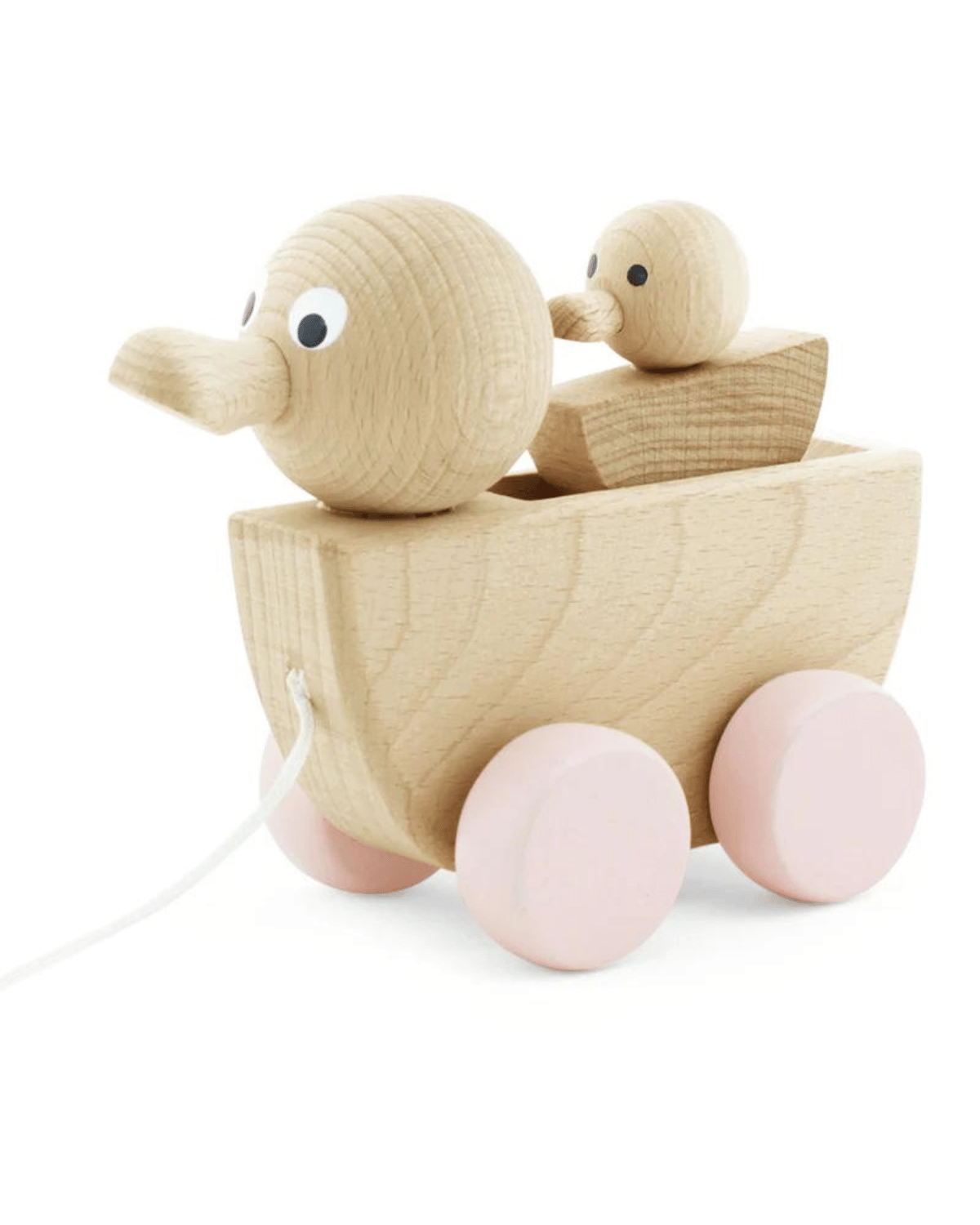 Miva Vacov Wooden Pull Along Duck With Duckling - Georgia