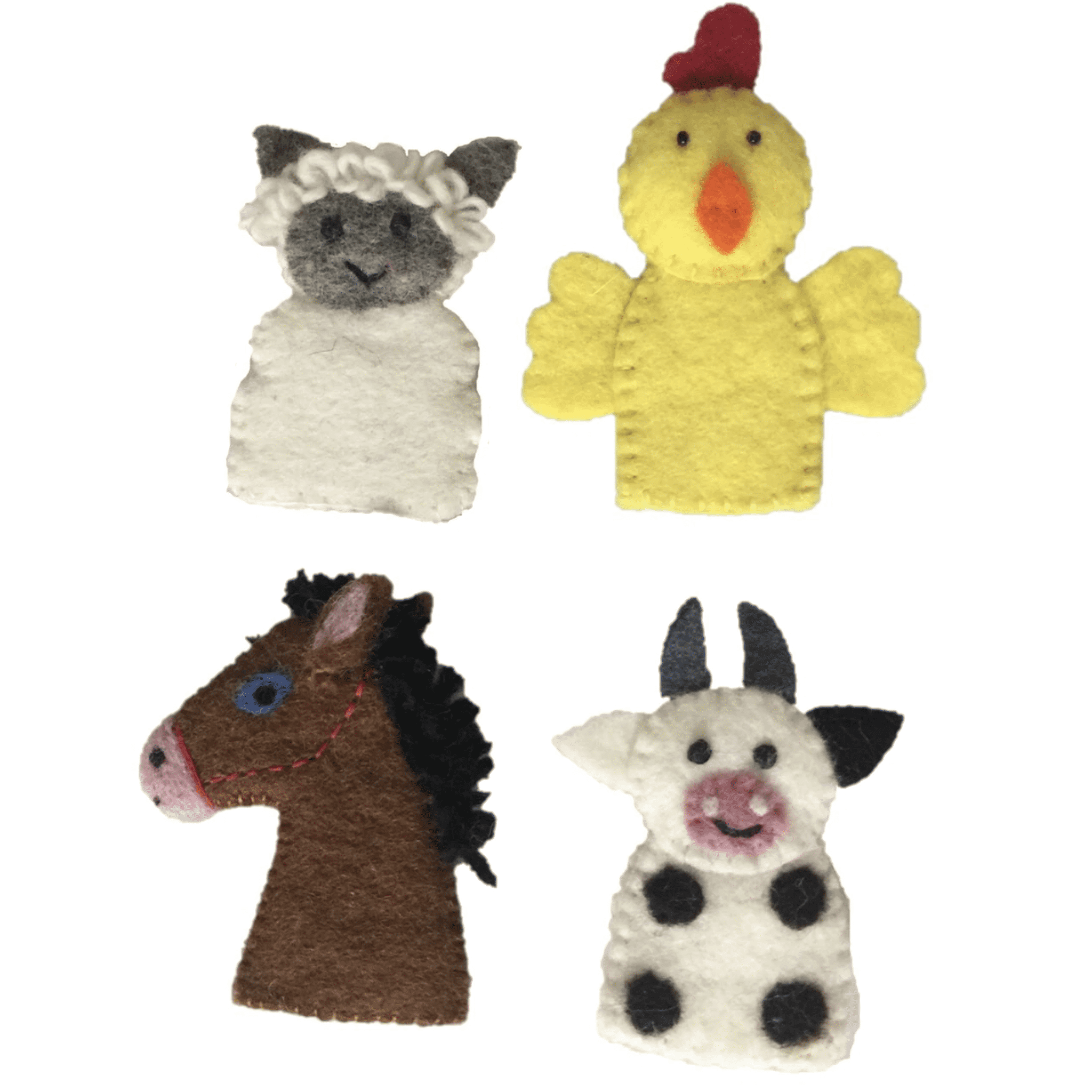 Farm Animal Finger Puppet Set