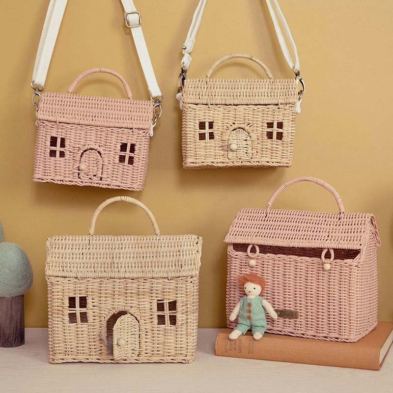 Rattan Casa Bag by Olli Ella in Straw