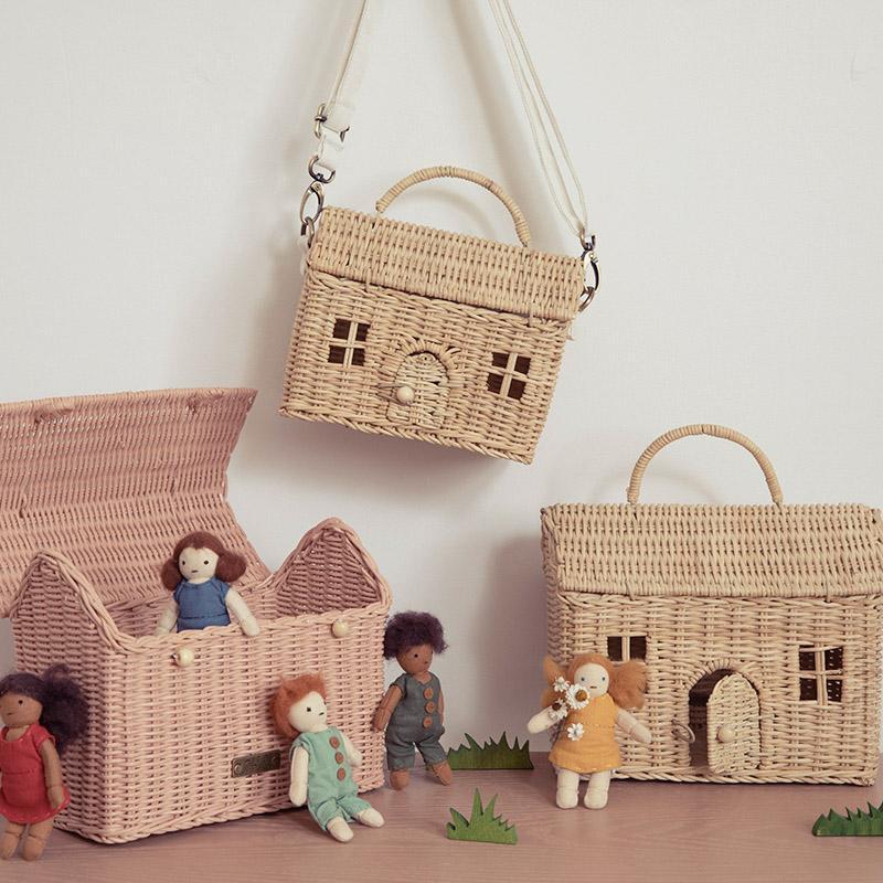 Rattan Casa Bag by Olli Ella in Straw