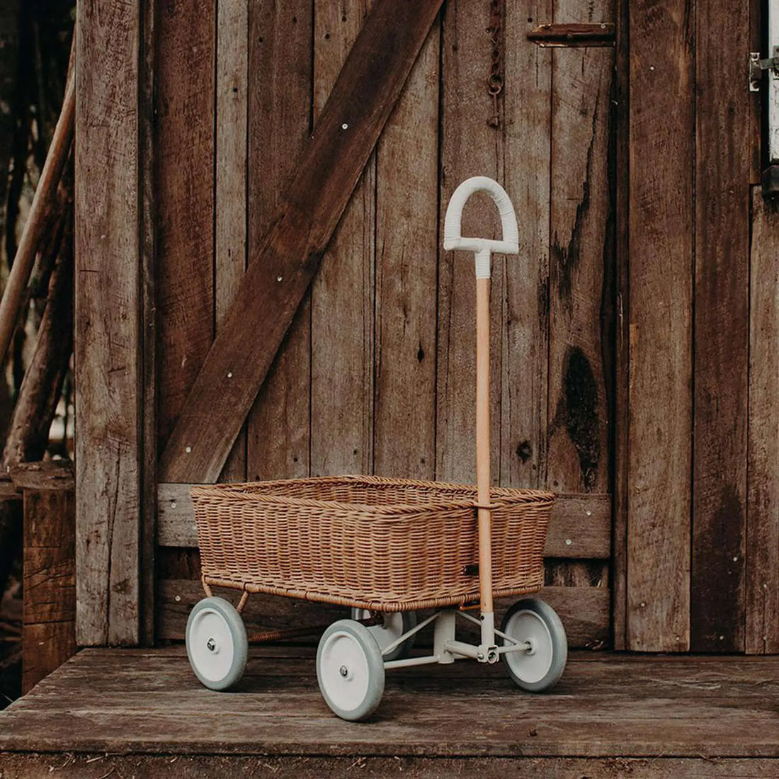 Rattan Wonder Wagon by Olli Ella in Natural